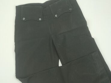 czarne dzianinowe spodnie: Material trousers, M (EU 38), condition - Good