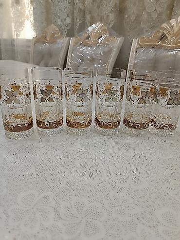 Stəkanlar: Stəkanlar, rəng - Qara, Şüşə, 14 ədədli dəst — 21