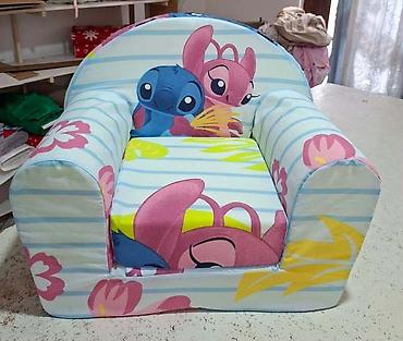 Foteljice: Mala fotelja 🪑 Dimenzije: 55×45 cm ✨ Sedeći deo: 30×30 cm 🛏️ — 1