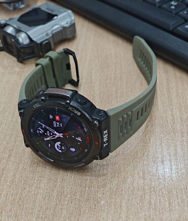 часы антикварные: Фитнес часы Amazfit T-Rex 2. Есть новый черный ремешок. Коробка. На