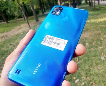 Xiaomi: Tecno Pop 4, Б/у, 128 ГБ, цвет - Синий, 2 SIM