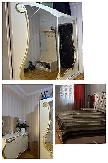 Klassik üslubda mebel dəsti Yataq otağı: - Yumşaq başlıqlı, düyməli