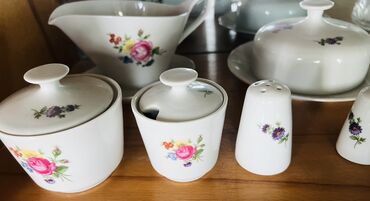 Kasalar: Kasalar, 6 ədədli dəst, rəng - Göy, Farfor, SSRİ — 6