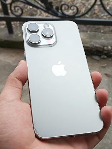 Apple iPhone: IPhone 15 Pro Max, Б/у, 256 ГБ, Natural Titanium, Защитное стекло, Кабель, Зарядное устройство, 86 % — 2