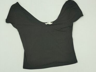 czarne bluzki z brokatem: Blouse, H&M, M (EU 38), condition - Very good