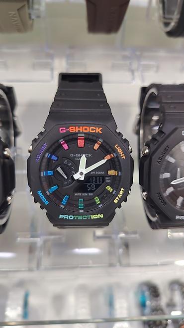 qol saati casio: Casio G‑SHOCK GA‑2100 seriyası qol saatları - Korpus: səkkizbucaqlı — 3