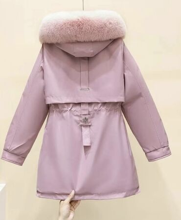 Пуховики и зимние куртки: Пуховик, По колено, Китай, С мехом, Все размеры — 4