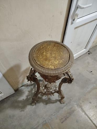 Mebel: Qonaq otağı üçün, İşlənmiş, Açılmayan, Dördbucaq masa, 2 stul — 3