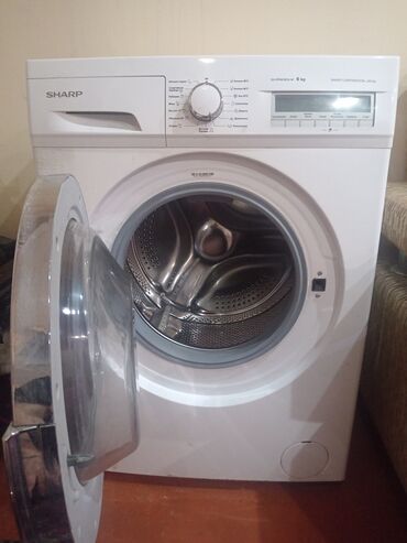 скупка старых стиральных машин: Стиральная машина Sharp, 6 кг, Автомат, Без сушки