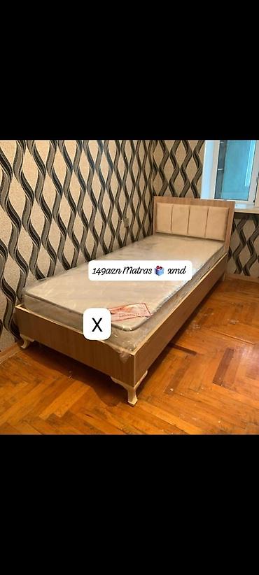 Ev üçün mebel: Tək nəfərlik çarpayı və matras dəsti. - Ölçü: tək nəfərlik (foto üzrə — 1
