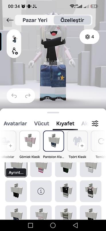 robux qiymetleri: Roblox Avatar Özəlləşdirmə Paketi – mobil üçün - Platforma: Roblox — 9