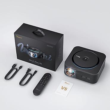 Проекторы: 🎥 Vazani Smart Portable Projector V5 — 4K + RGB-подсветка + звук 7W 🚚 — 5