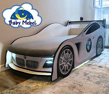 Детские односпальные кровати: Детская односпальная кровать, Новый, Для мальчика, Для девочки, С матрасом, ДСП, Бесплатная доставка — 5