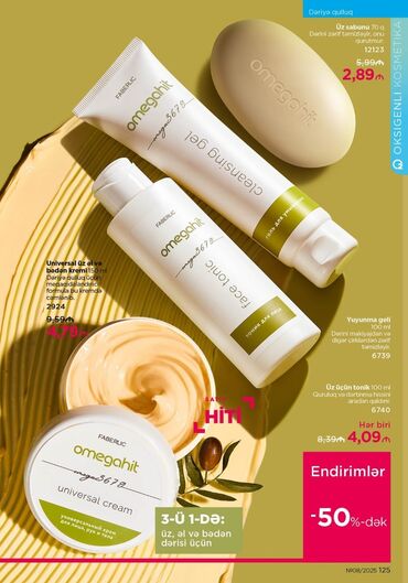 frida aksesuar qeydiyyat: Kosmetik dəst, Faberlic, 7 məhsul, Yeni, Ünvandan götürmə