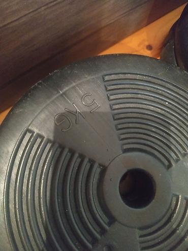 stanq: Iki dene 5kilo 10dene 3kilo qantel stanq dasi cemi 40kilodur — 3