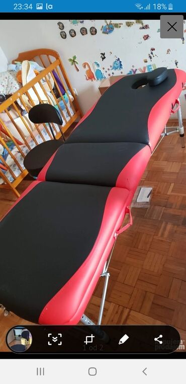 Medicinski nameštaj: Nov rasklopivi što za masažu sa profesionalnim stolicom