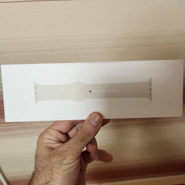 apple watch kemeri: Apple Watch Starlight Sport Band. 44mm, 45mm, 46mm və 49mm ölçüdə