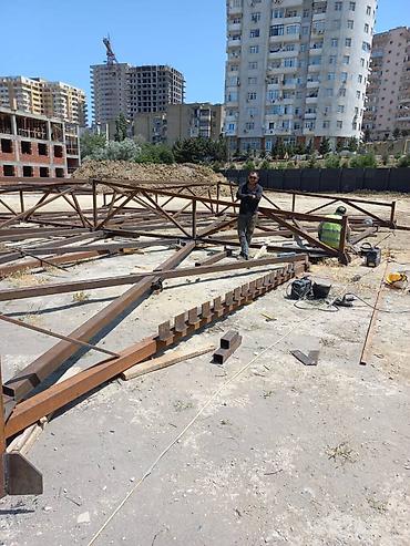 təmiri: Dəmir kanstruksiyalar.fermaların yıgılması — 2