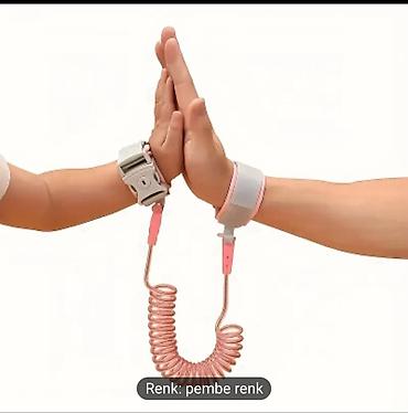 Uşaq arabaları: Uşaq təhlükəsizlik kəməri və bilək bağlayıcısı dəsti - Rəng: Pembe — 2