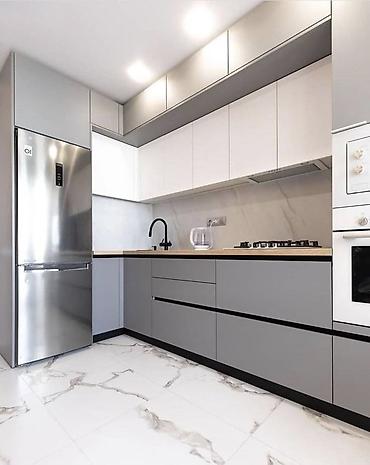 silver kitchen: Кухня от 9 000 сом/м² | 3D проект бесплатно Премиальная мебель от — 1
