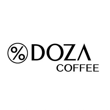 реклама кофе: DOZA COFFEE — бренд авторского кофе с лаконичным минималистичным