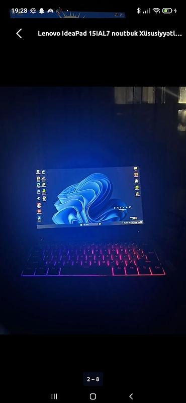 Noutbuklar və aksesuarlar: İşlənmiş Lenovo IdeaPad, 15.6 ", Intel Core i5, 512 GB, Ünvandan götürmə — 2