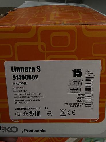 камут: Двойной выключатель VİKO by Panasonic Linnera S, модель 91400002 — 2