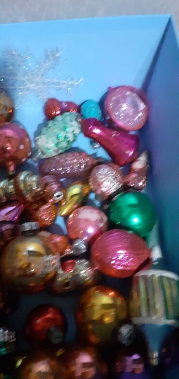 Yeni il oyuncaqları və bəzəkləri: Советские и немецкие игрушки для ёлки. 60 штук. все вместе 60 манат.т — 2