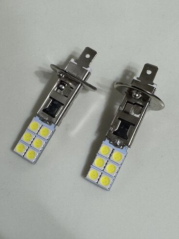 led прожектор: Лампочки 2шт - LED белый цвет, средне яркие, 12v Цоколь H1 подходит