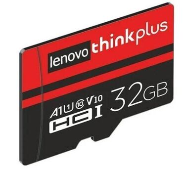 флешка для ноутбука: MicroSD Карта памяти Lenovo Thinkplus U1 A1 V10 32Gb, новые Быстрые