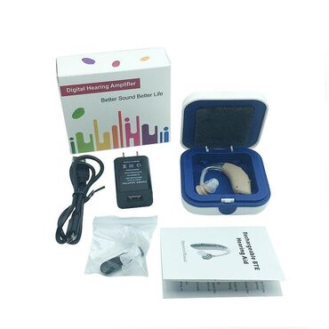 Ходунки, костыли, трости, роллаторы: Заушный слуховой аппарат LIFE G25 с шумоподавлением USB-зарядка