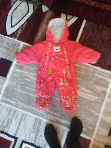 детский костюм тёплый на зиму: Комбинизон утипленный на зиму от 0 до 9 мес состояние отличное без
