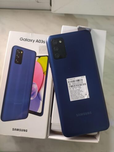 samsung s9 qiymeti baku electronics: Samsung Galaxy A03s, 32 GB, rəng - Göy, Barmaq izi, İki sim kartlı