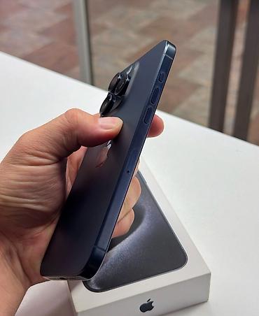 midea s8: IPhone 15 Pro Max, Б/у, 256 ГБ, Blue Titanium, Защитное стекло, Чехол, Кабель, 88 % — 2