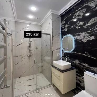 Duş kabinaları, arakəsmələr: Yeni Üstü açıq kabina, Künc üçün, Pulsuz çatdırılma — 9