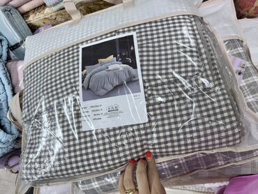 удобные пододеяльники: Комплект постельного белья из варенного хлопка с одеялом с клетчатым