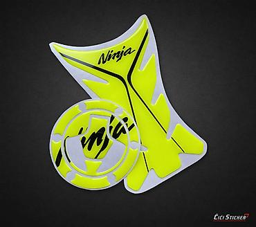 cebad cene: Kawasaki Ninja 3D Tank Protector Set – Fluo Žuti - 2819 Kawasaki — 2