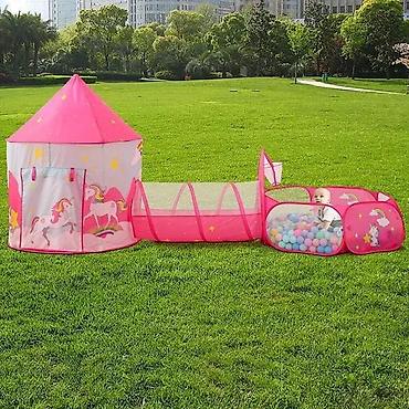 Šatori za decu: SATOR TUNEL BAZEN ZA DEVOJCICE NOVO MODEL 2025 POP-UP SISTEM | Cene — 3