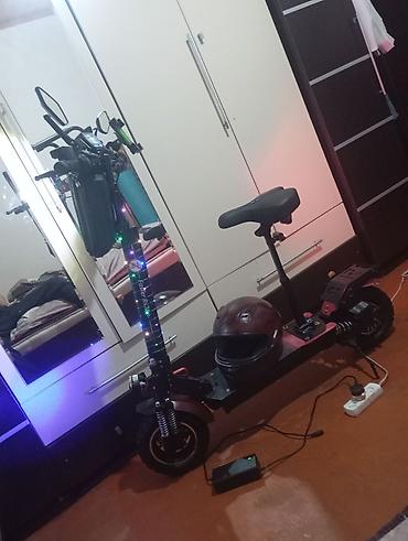 Elektrikli samokatlar: Elektrik skuteri – Faster RS7 (oturacaqlı, güclü faralar və tam — 10