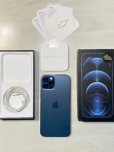 IPhone 12 Pro, 256 GB, Pacific Blue, Simsiz şarj, Face ID, Sənədlərlə lalafo.az -da IPhone 12 Pro, 256 GB, Pacific Blue, Simsiz şarj, Face ID, Sənədlərlə