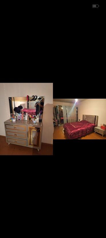 продажа раскладушек в баку: 2 односпальные кровати, Шкаф, Трюмо, 2 тумбы, Б/у