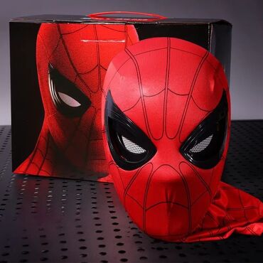 купить пистолет с пластмассовыми патронами: 🕷 Маска Человека-Паука (Spider-Man) 🔴 Новый товар в коробке! Подходит