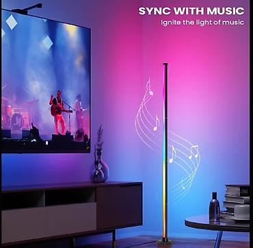ambiyans: RGB LED künc döşəmə lampası – aplikasiyadan idarə olunan ambiyans — 5
