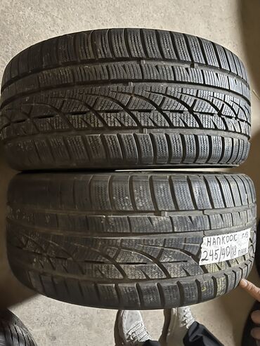 диски лексус 330: Шины 245 / 40 / R 18, Зима, Б/у, Пара, Легковые, Корея, Hankook