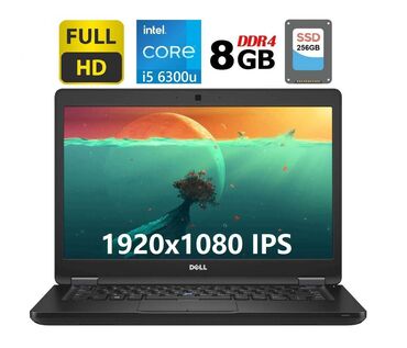ноутбук 1080: Ноутбук, Dell, 8 ГБ ОЭТ, Intel Core i5, 14 ", Колдонулган, Жумуш, окуу үчүн, эс тутум SSD