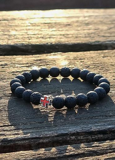 Narukvice: Kalist kamene brojanice od vulkanske lave, ručno rađene s blagoslovom — 5