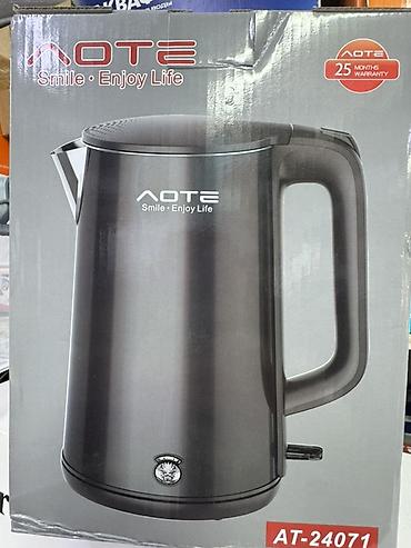 baking oven: Электрочайник AOTE AT-24071 - Бренд: AOTE (слоган на коробке: Smile • — 2