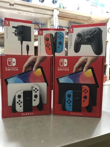 oyun konsolu qiymeti: Nintendo switch konsolu və aksessuarları. Tam yeni, bağlamadadır