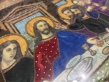 ucuz tablo: Məhsul: “Sonuncu Şam” süjetli dekorativ tablo təmiz əl işi - Texnika — 4