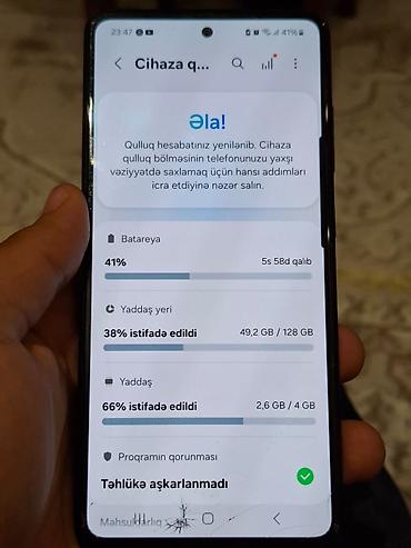 komputer ikinci el: Samsung Galaxy A52, 128 GB, rəng - Qara, Qırıq — 10